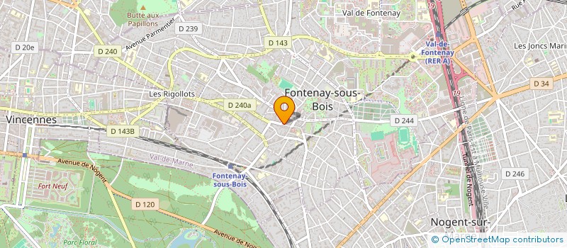 localisation de l'entreprise MAZARI AUTOMOBILES à FONTENAY-SOUS-BOIS