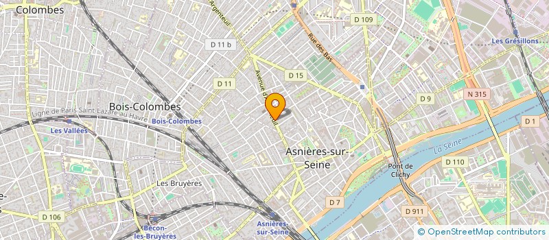 localisation de l'entreprise MAZARI OPTIC à ASNIERES-SUR-SEINE