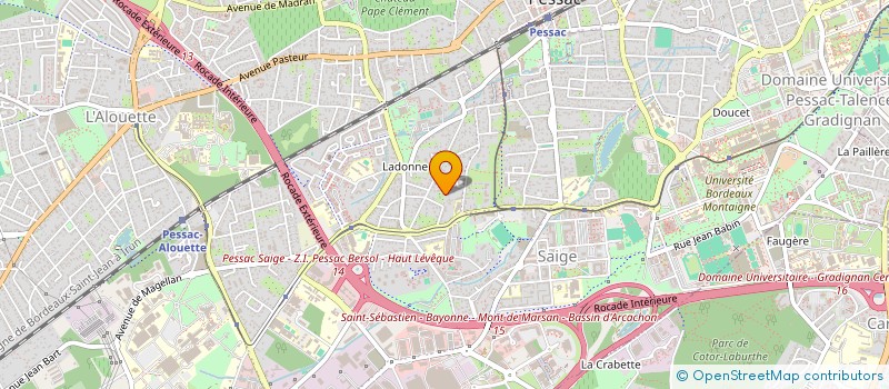 localisation de l'entreprise MAZARIN  PESSAC