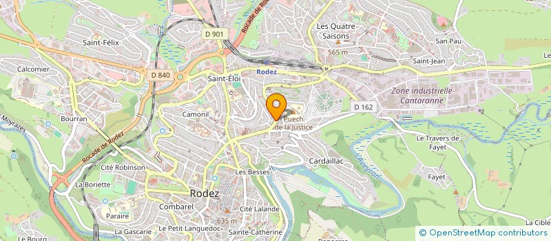 localisation de l'entreprise MAZARS-GAGNEBET  RODEZ