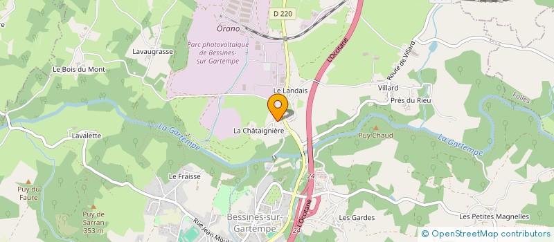 localisation de l'entreprise MAZARS LEBRAUD  BESSINES-SUR-GARTEMPE