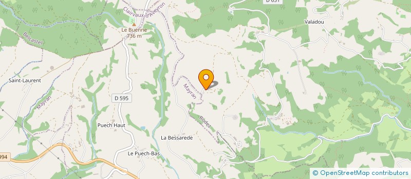 localisation de l'entreprise MAZARS-REY à CLAIRVAUX-D AVEYRON