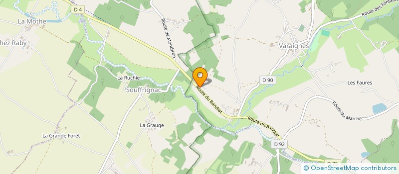 localisation de l'entreprise MAZAUD  VARAIGNES