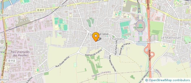 localisation de l'entreprise MAZAUD G ET QUINON CHRISTIAN  DECINES-CHARPIEU