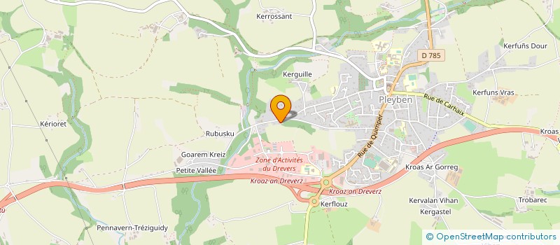 localisation de l'entreprise MAZE à PLEYBEN