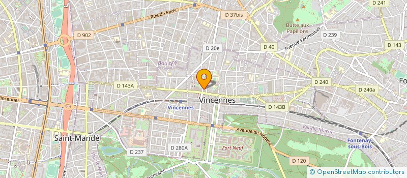 localisation de l'entreprise MAZEAU CREATION à VINCENNES