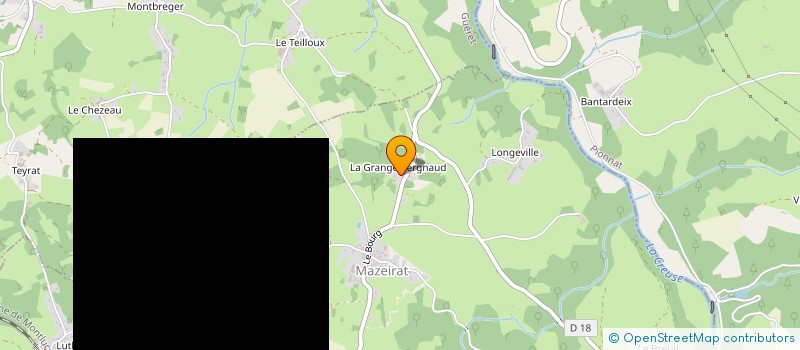 localisation de l'entreprise MAZEI' COUNTRY  MAZEIRAT