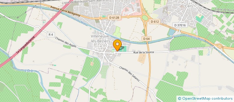 localisation de l'entreprise MAZEL  VILLENEUVE-LES-BEZIERS