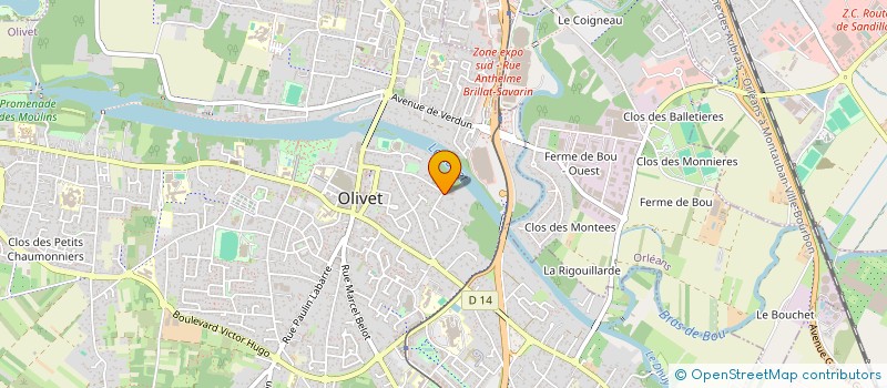 localisation de l'entreprise MAZEL  OLIVET