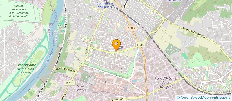 localisation de l'entreprise MAZEL FOOD&CAFEE.  ARGENTEUIL