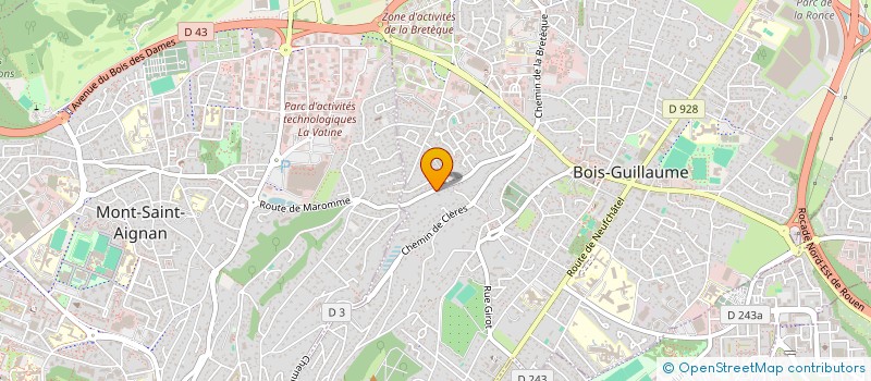 localisation de l'entreprise MAZELINE à BOIS-GUILLAUME