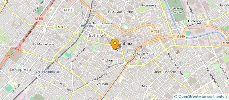 localisation de l'entreprise MAZEMAN SARL à ROUBAIX