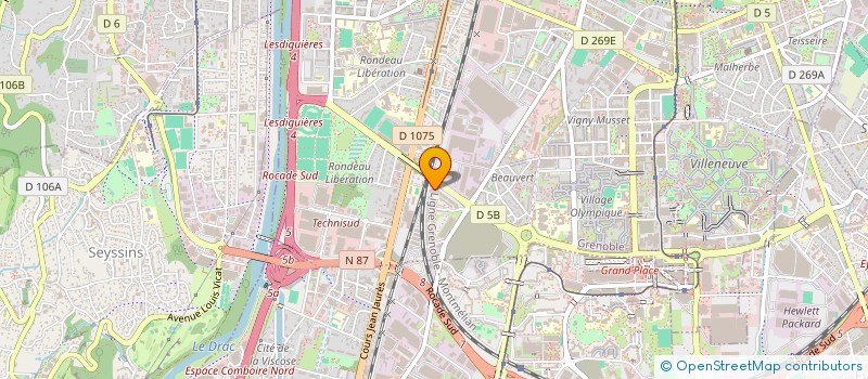 localisation de l'entreprise MAZEOU DESIGN à GRENOBLE