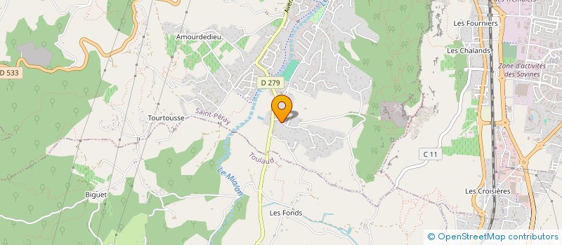 localisation de l'entreprise MAZERAT TRAVAUX PUBLICS à SAINT-PERAY