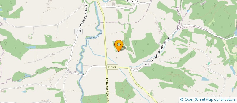 localisation de l'entreprise MAZERES  BARRAN