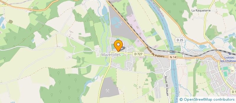localisation de l'entreprise MAZEROLLES UNION CLUB 86  MAZEROLLES