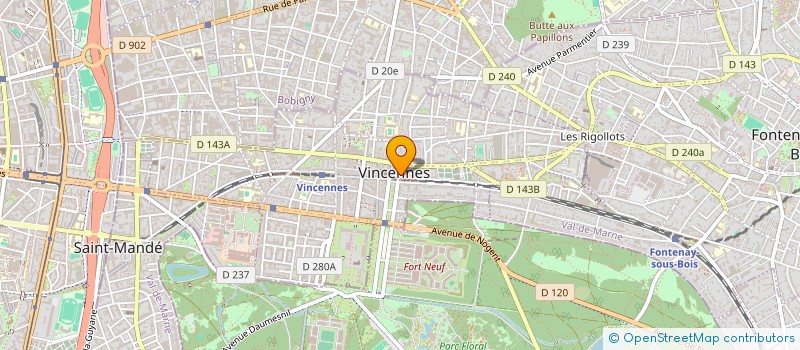 localisation de l'entreprise MAZERY PIERRE à VINCENNES