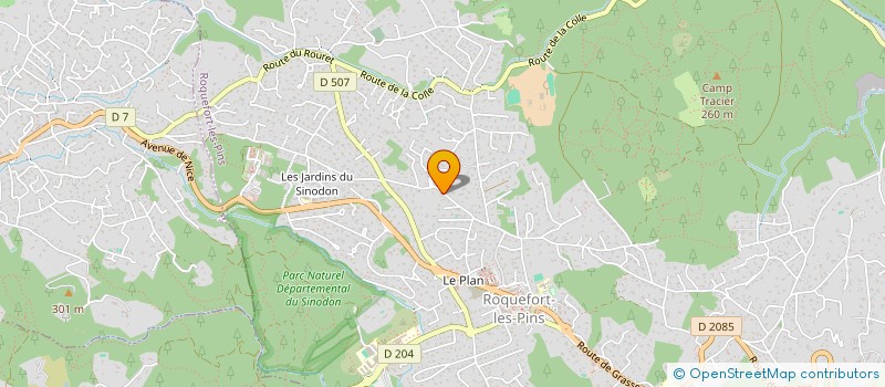 localisation de l'entreprise MAZET à ROQUEFORT-LES-PINS