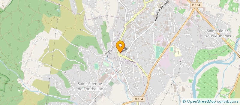 localisation de l'entreprise MAZET PATRIMOINE à AUBENAS