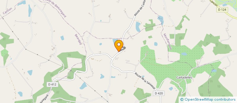 localisation de l'entreprise MAZET PAUL ANDRE & SERRES PATRICK  CASTELNAUD-DE-GRATECAMBE