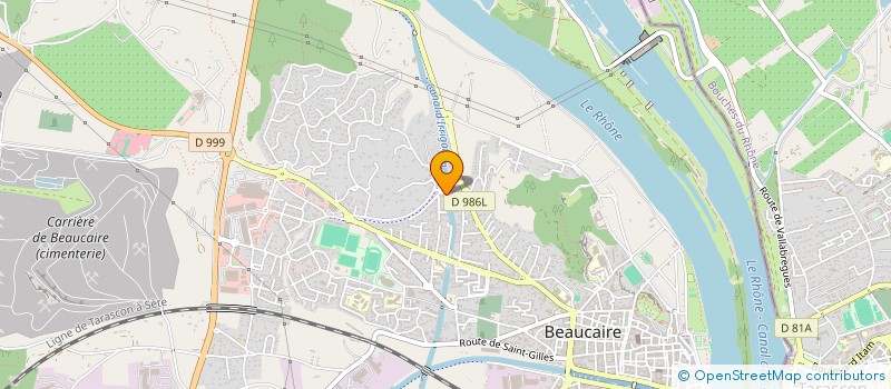 localisation de l'entreprise MAZET PETRA  BEAUCAIRE