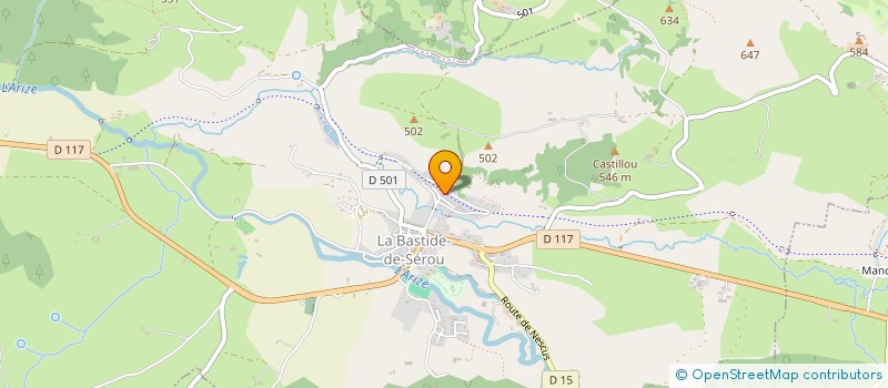 localisation de l'entreprise MAZETTE PRODUCTIONS à LA BASTIDE-DE-SEROU