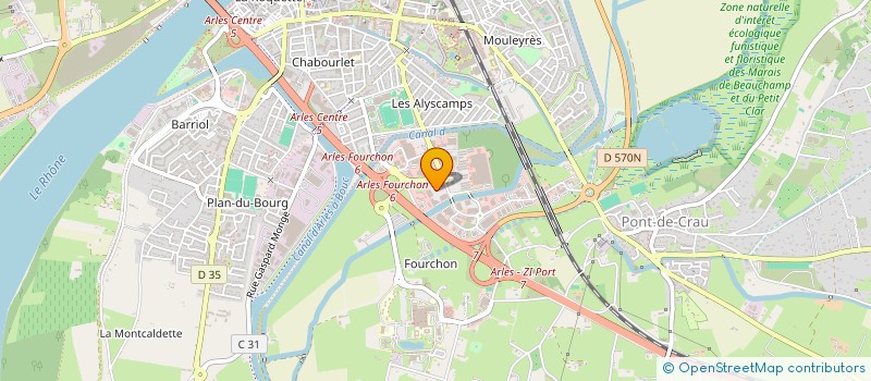 localisation de l'entreprise MAZGA à ARLES
