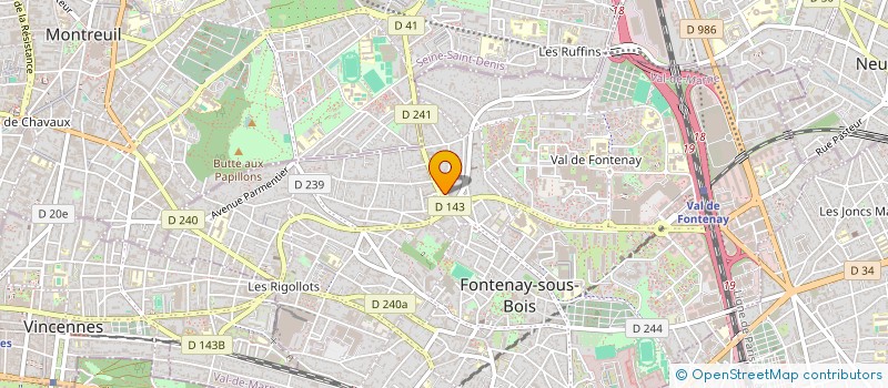 localisation de l'entreprise MAZHOUD & FRERE à FONTENAY-SOUS-BOIS