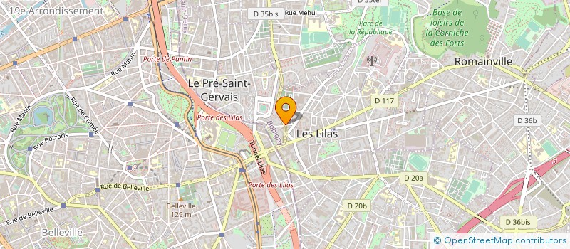 localisation de l'entreprise MAZI COUSCOUSSIERE à LES LILAS