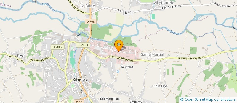 localisation de l'entreprise MAZIERE ET FILS à RIBERAC