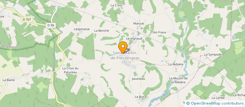 localisation de l'entreprise MAZIERE ET FILS  SAINT-MARTIN-DE-FRESSENGEAS