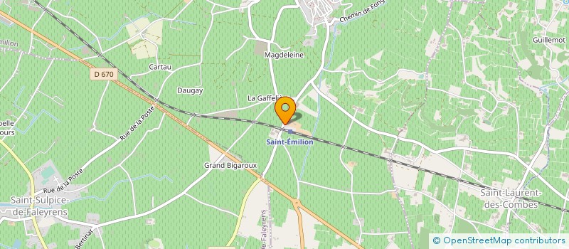 localisation de l'entreprise MAZIERE SA à SAINT-EMILION