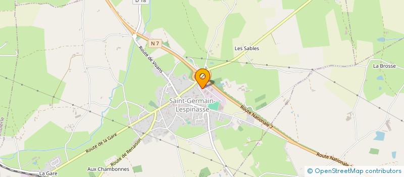 localisation de l'entreprise MAZILLE IMMO  SAINT-GERMAIN-LESPINASSE