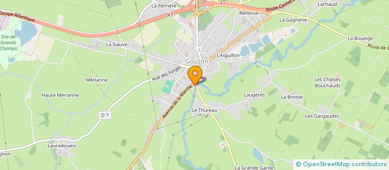 localisation de l'entreprise MAZIN-ROUSSEAU à GOUZON