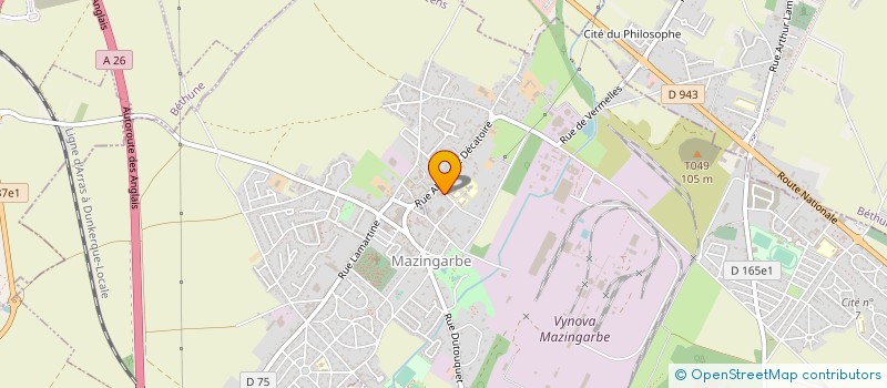 localisation de l'entreprise MAZINGARBE DEMAIN à MAZINGARBE