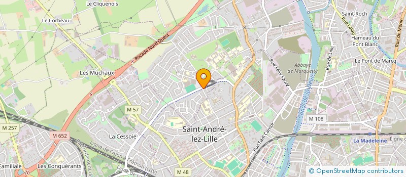 localisation de l'entreprise MAZMAR  MARQUETTE-LEZ-LILLE