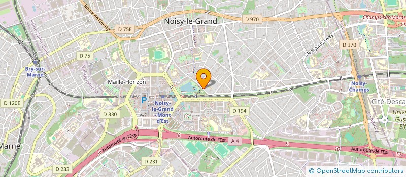 localisation de l'entreprise MAZONE à NOISY-LE-GRAND