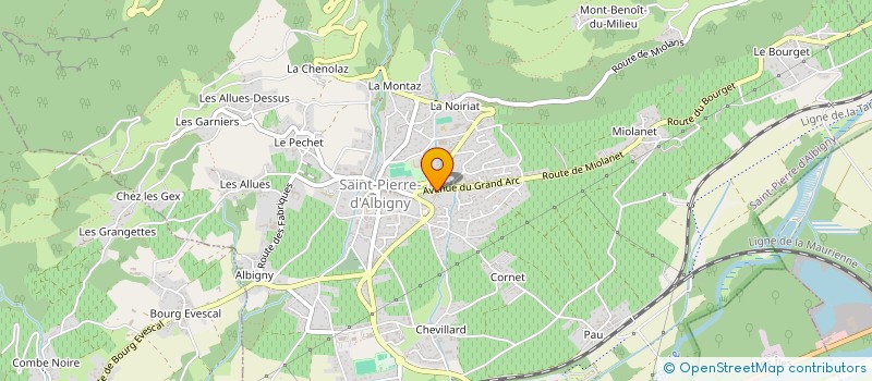 localisation de l'entreprise MAZOT ROUGE  SAINT-PIERRE-D'ALBIGNY