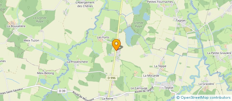 localisation de l'entreprise MAZUE BOIS à VARENNES-SAINT-SAUVEUR