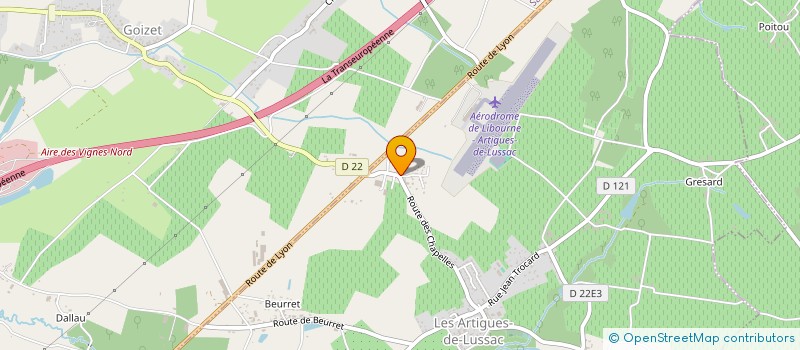 localisation de l'entreprise MAZURIE COTRABOIS à LES ARTIGUES-DE-LUSSAC