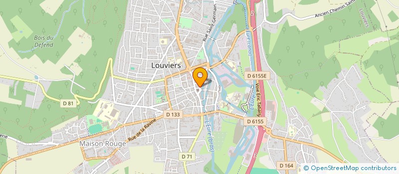 localisation de l'entreprise MAZURIER CHASSY VETEMENTS  LOUVIERS