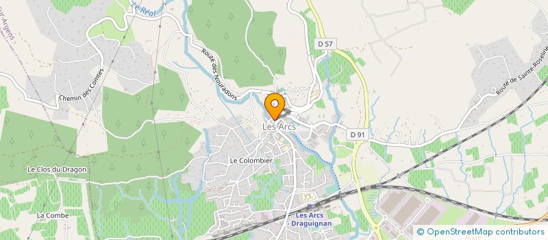 localisation de l'entreprise MAZURIER MENUISERIE  LES ARCS