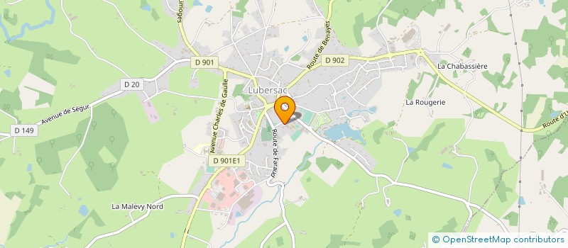 localisation de l'entreprise MAZY ENTRETIEN RAMONAGE  LUBERSAC