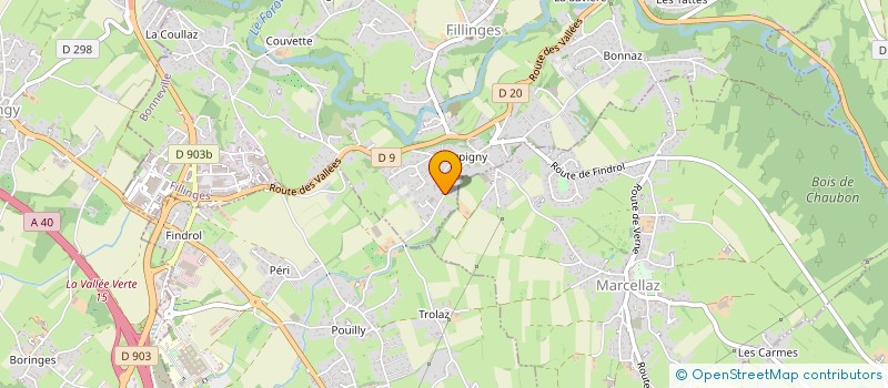 localisation de l'entreprise MAZZA JOSIANE  FILLINGES