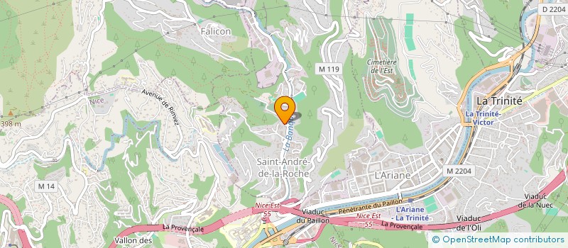 localisation de l'entreprise MAZZOLA TRANSPORTS FUNERAIRES  SAINT-ANDRE-DE-LA-ROCHE