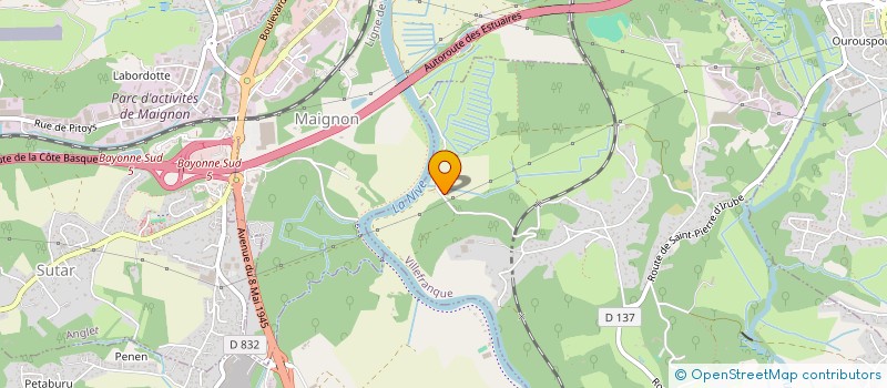 localisation de l'entreprise MAZZON  VILLEFRANQUE