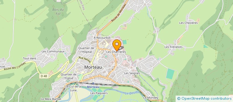 localisation de l'entreprise MAZZOTTI SARL à MORTEAU
