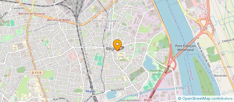 localisation de l'entreprise MB 33 PLATRERIE  BEGLES