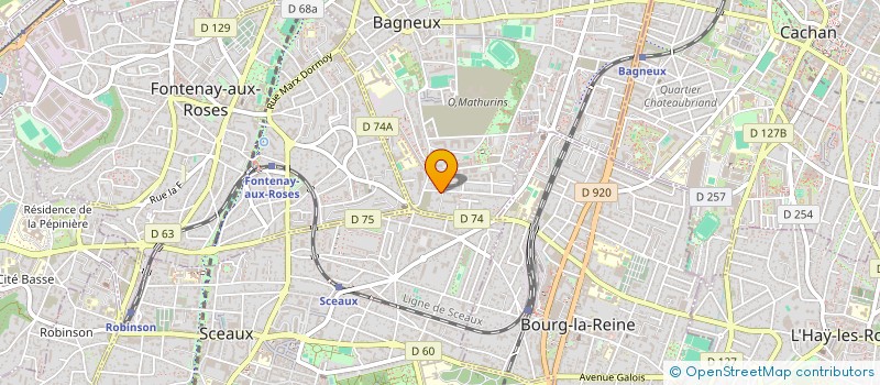 localisation de l'entreprise MB  BAGNEUX