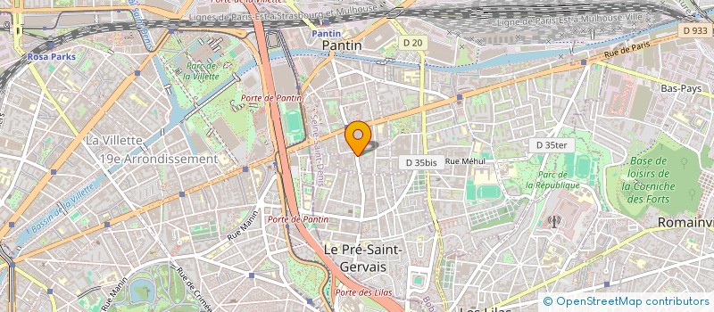localisation de l'entreprise MB à PANTIN